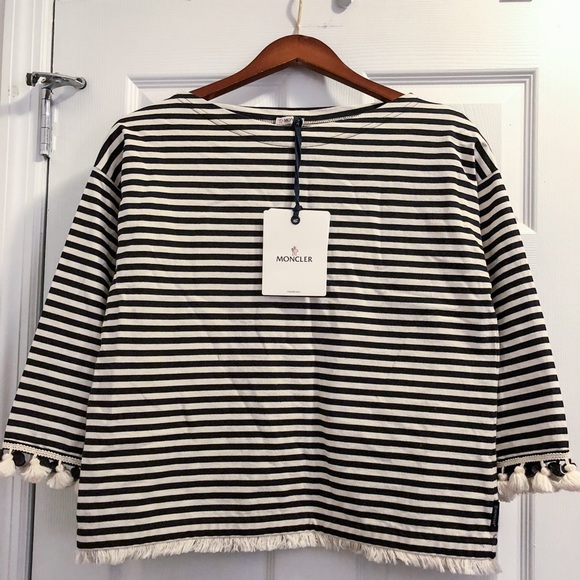 Moncler Black & White Venetian Inspired Top